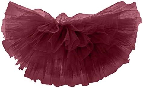חצאית טול למבוגרים חצאיות קו לבנות 6 טוטו שכבה מיני שמלת כדור חצאית נשים נסיכה קלאסית חצאיות בלט רכות