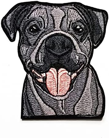 קליינפלוס 3 יחידות. שחור כלב לברדור לחיות מחמד כלב קריקטורה ילדי ילדים אופנה תיקון מדבקת קרפט תיקוני אפליקציה עשה זאת בעצמך רקום לתפור