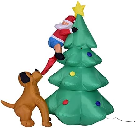 Pifude אבא חג המולד מתנפח עץ חג המולד 8ft תאורה לחג המולד מסיבת תאורה חיצונית קישוטי חג המולד לשנה החדשה