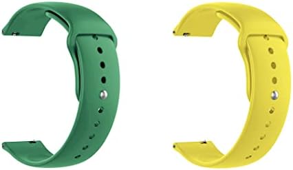 רצועת שעון מהירה מהירה של צעד תואם ל- Amazfit Bip U Pro Silicone Watch Strap עם מנעול כפתור, חבילה של 2