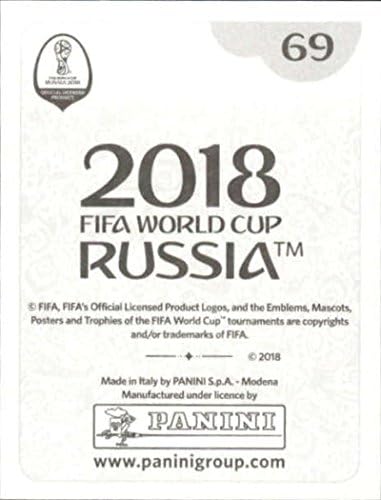 2018 מדבקות גביע העולם של פאניני רוסיה 69 מוחמד אל-סאלווי סעודיה מדבקת כדורגל