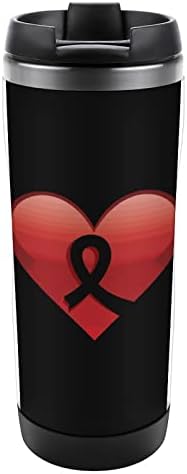 ברכת יום האיידס העולמית מפלדת נירוסטה בקבוק מים מבודדים כוס אבק ספורט נסיעות