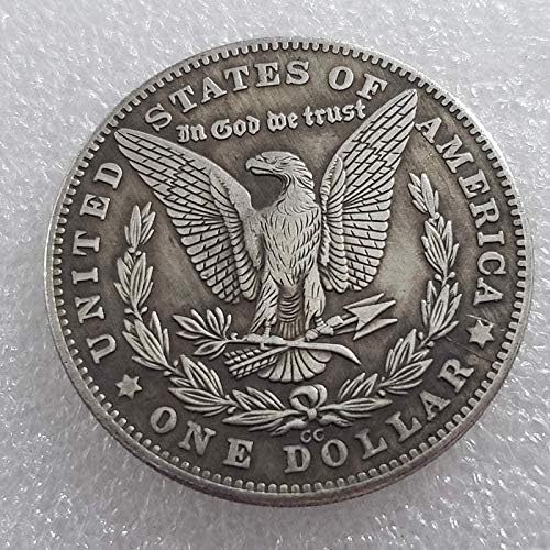 מלאכות עתיקות אמריקאיות מורגן משוטט מטבע מטבע עיניים מטבע זיכרון יכול להיות מפוצץ מטבע דולר כסף כסף כסף 1047-2