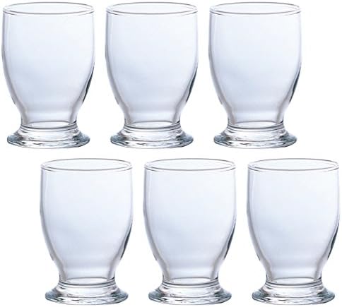 Aderia B-6233 זכוכית אימאדוקי, כוס, כוס, 5.6 פלורידה, סט של 6, עיבוד מחוזק/בסיס יציב, מיוצר ביפן
