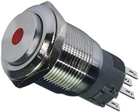 5 pcs/lot ib 1923 19 ממ עלייה גבוהה לרגע רגעי/נעילה עצמית מנורה 12V נקודה LED מתג כפתור כפתור מתכת-
