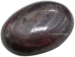 אבן דקל אודם קטנה - עיסוי כיס אבן דאגה לאיזון צ'אקרה גוף טבעי, ריפוי רייקי ורשת קריסטל