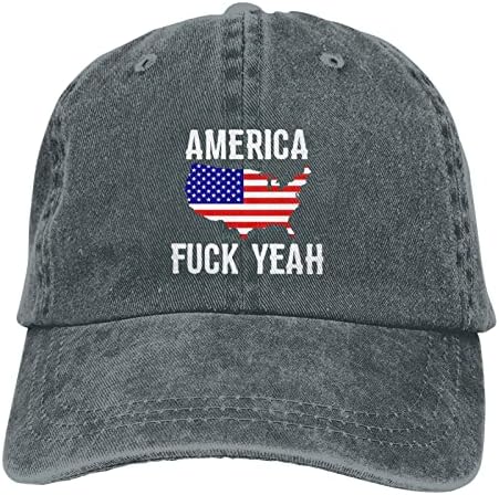 אמריקה - לעזאזל כן! כובע קאובוי שחור גברים נשים כובע אופנה Sunhat וינטג 'כובעי כובעי אבא כובעים