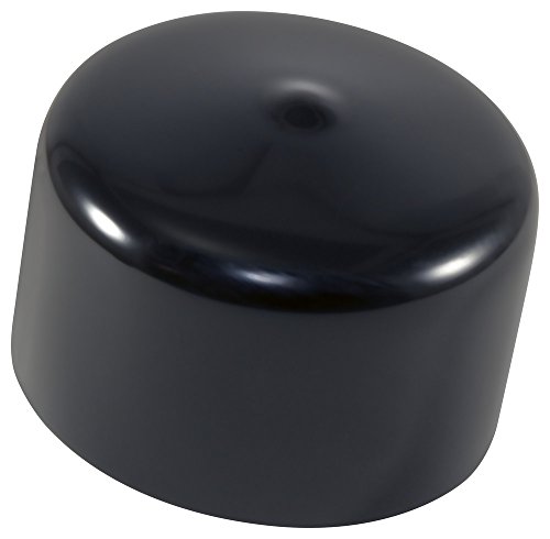 Caplugs 99190230 כובע עגול פלסטיק VC-1625-16, ויניל, מזהה כובע 1.625 אורך 1.000, שחור