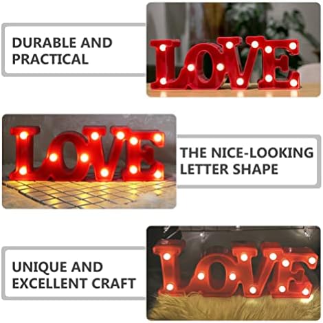 Abaodam Led Light Light Love Love Up Signs for Valentines Depor Deporat