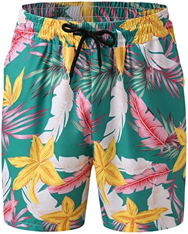 מכנסיים קצרים של חוף הוואי קיץ UBST לגברים, בתוספת מכנסיים מפוספסים בגודל מכנסיים קצרים מזדמנים גזעי שחייה רופפים לחג רופף