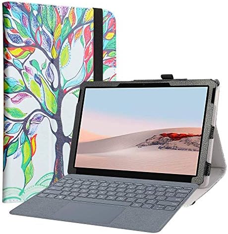 ליושן תואם למשטח מיקרוסופט Go 3 מארז, עור PU עור דק קיפול כיסוי עבור Microsoft Surface Go 3 2021/ Surface Go 2 2020/ Surface G0 10 Tablet