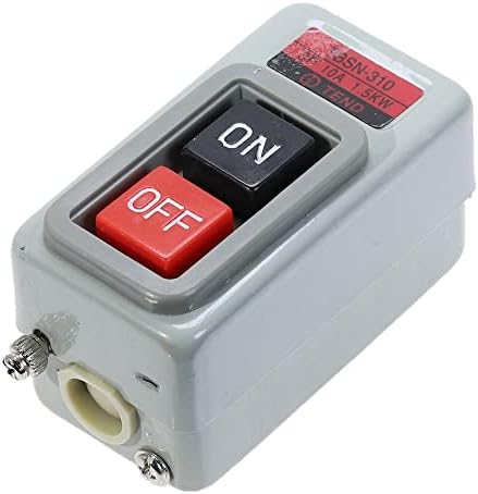 מתג הפעלה של כפתור לחיצה על כפתור UNCASO מתג ההתחלה בקרת ההפעלה AC 380V 10A 3P 1.5KW TBSN-310
