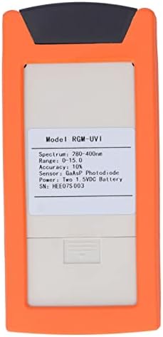 מד אינדקס UV דיגיטלי דיוק דיוק גבוה בודק UVI עם גלאי אולטרה סגול סולארי של LCD לגילוי מעקב אחר אינדקס UV