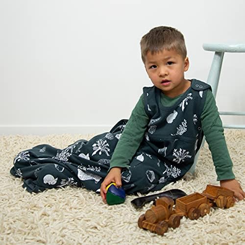 Merino Kids Baby תיק שינה משקל סטנדרטי לפעוטות 2-4 שנים, הדפס דוב - רוז ערפל