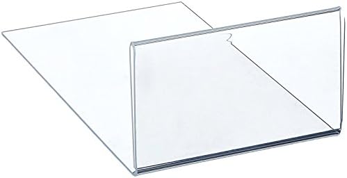 מסגרת מדף אקרילית נקה מציגה שלטי 3 x 5 אינץ ' - נמכרים בסטים של 10