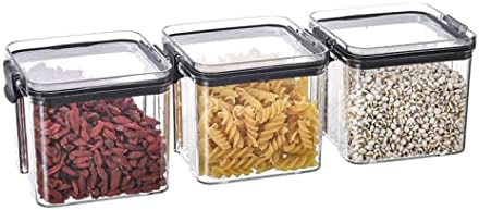 נה אטום סיר מטבח ביתי דגנים תיבת אחסון שקוף פלסטיק מזון יכול חטיף אחסון טנק יחידשחור700 מ ל