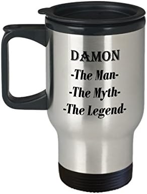 דיימון - האיש המיתוס מתנת ספל קפה מדהים של האגדה - ספל נסיעות 14oz