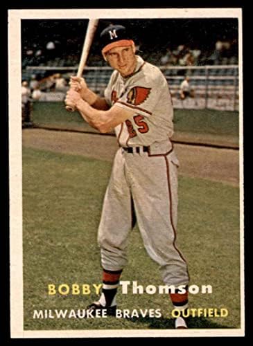 1957 טופס בייסבול 262 בובי תומסון מעולה על ידי כרטיסי מיקיס