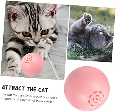 כדורי חתול ipetboom חתלתולים עמידים ללבוש אוטומטיים מסתובבים למשחקים משחקים אינטראקטיביים קולות אוטומטיים גור מקורה עם אור חשמלי מתנה
