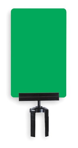 Tensator 11 x 7 מסגרת שלט אקרילי עבור Tensabarrier Post S-P-7X11-V-HDSB-1701-33 סוג הסימן: אין כניסה / ירוק / כתיבה לבנה