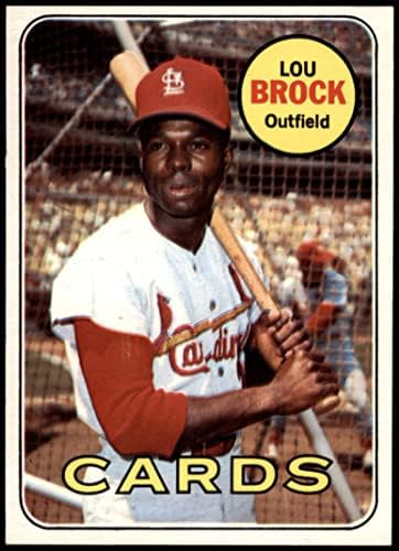 1969 Topps 85 Lou Brock St. Louis Cardinals NM קרדינלים