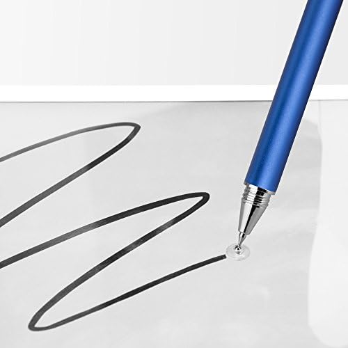 עט גרגיל קופסא תואם למונח LapDock נייד נייד DR148 - Finetouch Cabecitive Stylus, Super Stylus Stylus Pen - Metallic Silver