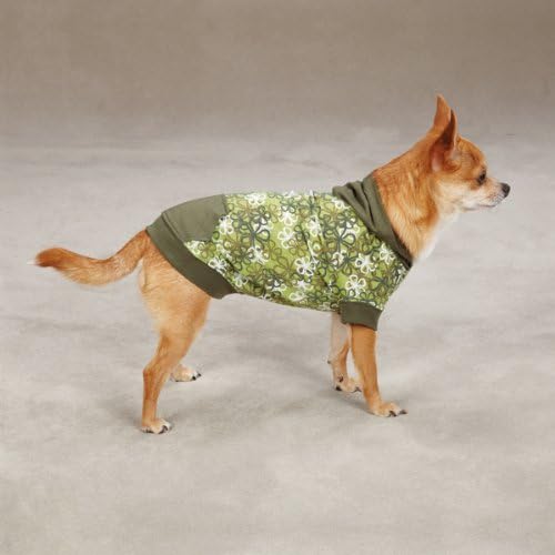 אוסף המזרח סייד כותנה סוודר כלבים קרולינה, X-Small, 10 אינץ ', ירוק