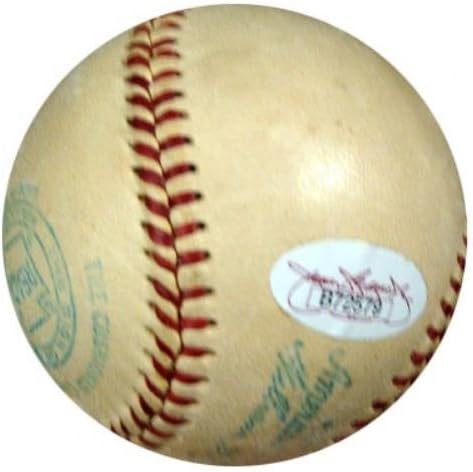 ג'ו דימג'יו חתימה רשמית אל הרידג 'בייסבול ניו יורק יאנקיס משנת 1940 חתימת וינטג' PSA/DNA K39915 - כדורי חתימה