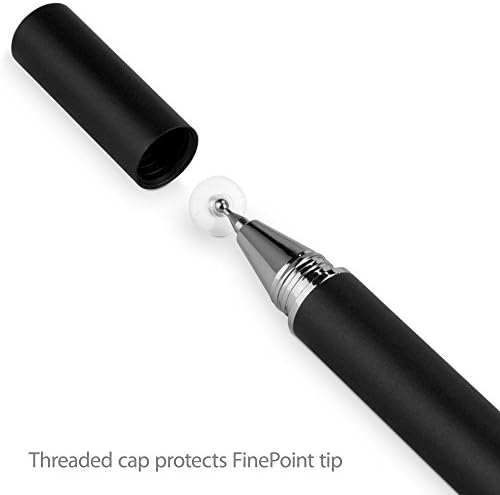 עט חרט בוקס גלוס תואם לשריון כוח Ulefone 18T - Finetouch Capacitive Stylus, עט חרט סופר מדויק עבור ulefone כוח שריון 18T - סילון שחור