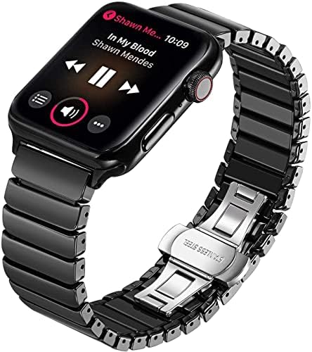 צמיד קישור קרמיקה Maktech תואם את Apple Watch Series 8/7/6/SE/Ultra/2022