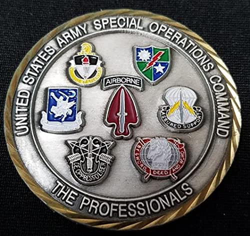 צבא ארהב פיקוד על פעולות מיוחד USASOC פיקוד כללי סיבוב לאגוד מטבע אתגר