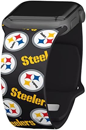זמן המשחק Pittsburgh Steelers HD Watch Band תואם ל- Apple Watch