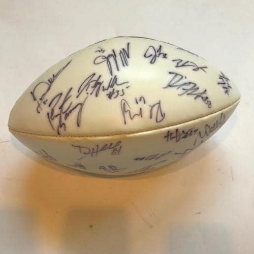 קבוצת אינדיאנפוליס קולטס 2002 חתמה על כדורגל NFL פייטון מאנינג 27 SIGS JSA COA - כדורגל חתימה