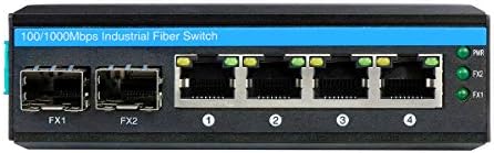 Olycom Gigabit Switch 4 יציאות ממיר אתרנט תעשייתי DIN-Rail IP40 מתג רשת מדורג עם מיני גודל למצלמת אבטחה