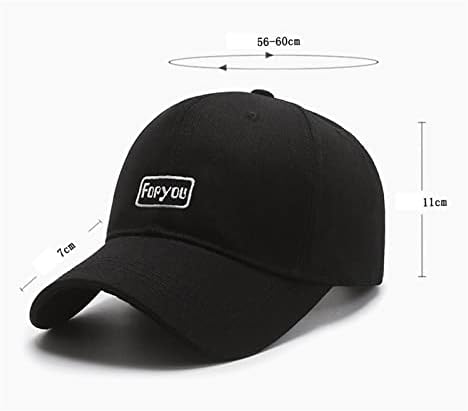 Weimay Unisex הכל התאמה פשוטה עבורך כובע בייסבול הדפס רקום מכתב