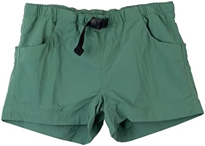 מכנסיים קצרים יבש של Kavu Elle עם כיסי רשת, חגורה אלסטית, חגורה