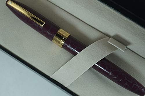 Sheaffer תוצרת ארהב מורשת ביד מורשת מראה של עור מיוחד במהדורה מוגבלת בורדו ועט גלגול זהב 22KT