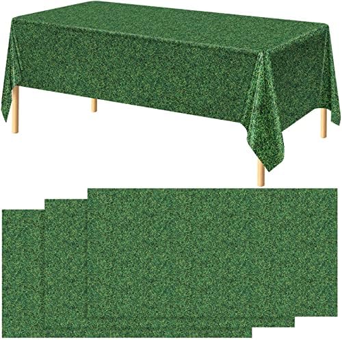Durony 3 חבילות דשא ירוק שדה מפת מפת מפת מפת מפת שולחן דשא שולחן הדפס