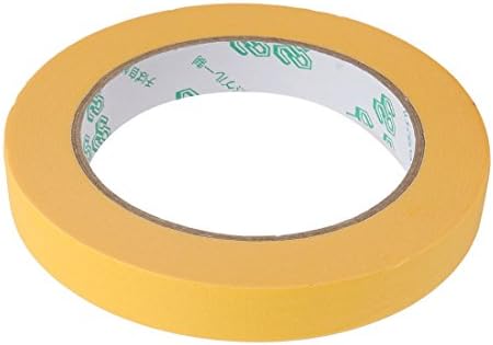 נייר קרפ ציוד חשמלי ציוד חשמלי מטרה כללית קלטת מיסוך צהוב 15 ממ רוחב 50 מטר אורך