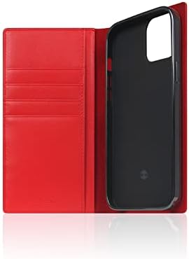 תיק ארנק עור תואם לאייפון 14, ד + יומן עור פחמן איטלקי בעל חריץ לכרטיס עם קופסת מתנה, בעבודת יד ומיועד לאייפון 14