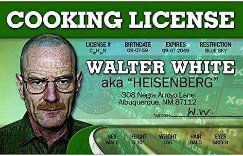 שלטים 4 רישיון הנהיגה של נוויד וולטר ווייט