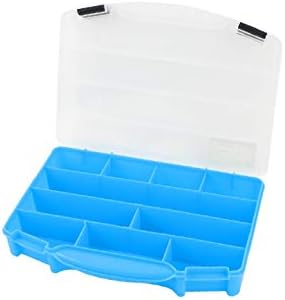 LON0167 חדש פלסטיק כחול 10 תא רכיב אלקטרוני כלים אחסון מארגן תיבת מארז (Blauer Kunststoff 10 תא Elektronische Komponente Werkzeuge Aufbewahrungsbox