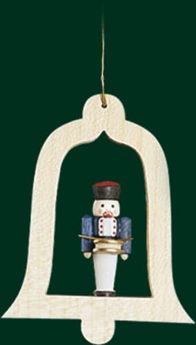 Rudolphs Schatzkiste קישוט עץ חג המולד פעמוני וקישוט עץ מתופף עץ חג המולד סיפן 8,5 סמ העפרות חדש