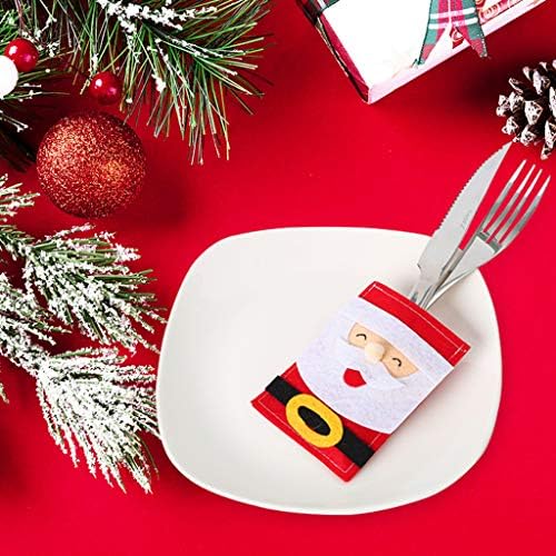 מקום מחצלות חיצוני מתנות מסעדה חג המולד אספקת תיק חג המולד סנטה סכו ם קישוטי מטבח כמו אוכל & בר עגול שולחן אוכל סט עבור 10