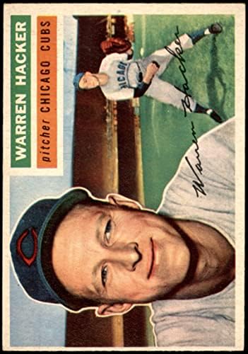 1956 Topps 282 Warren Hacker Chicago Cubs Ex Cubs