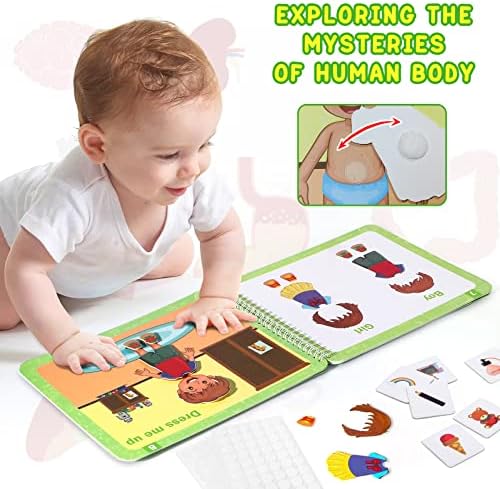 B Bascolor Montessori ספר עסוק לפעוטות לגיל הרך למידה וחינוך צעצוע